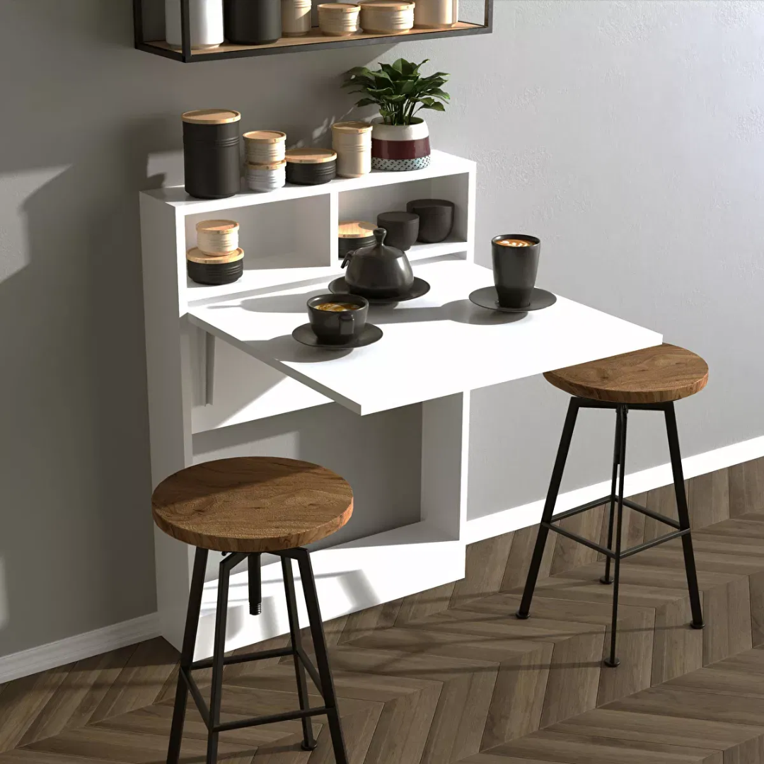 Lehajtható étkezőasztal Brackie (2 fő részére)