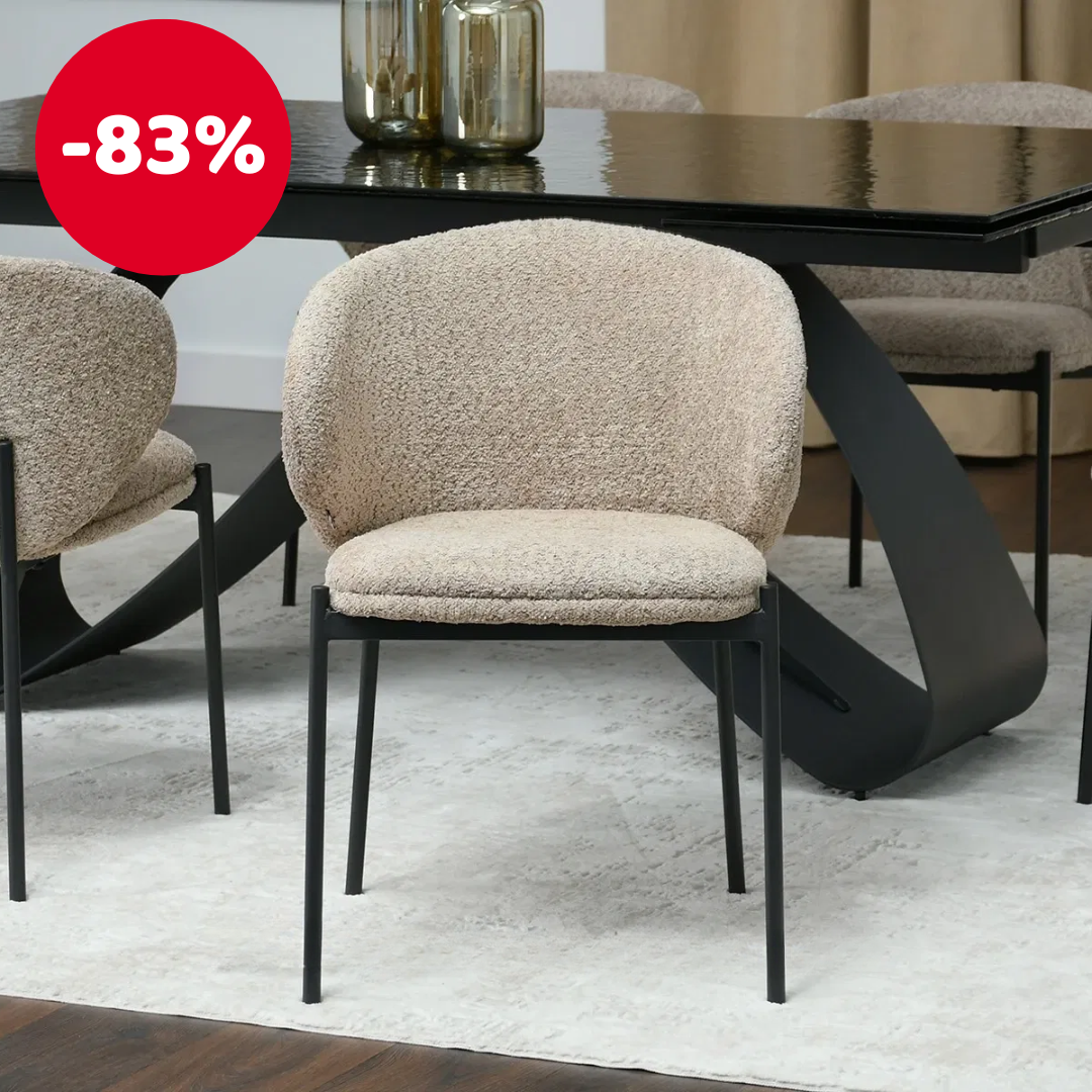 Szék Marleen (sötétbézs + fekete) *Kiárusítás