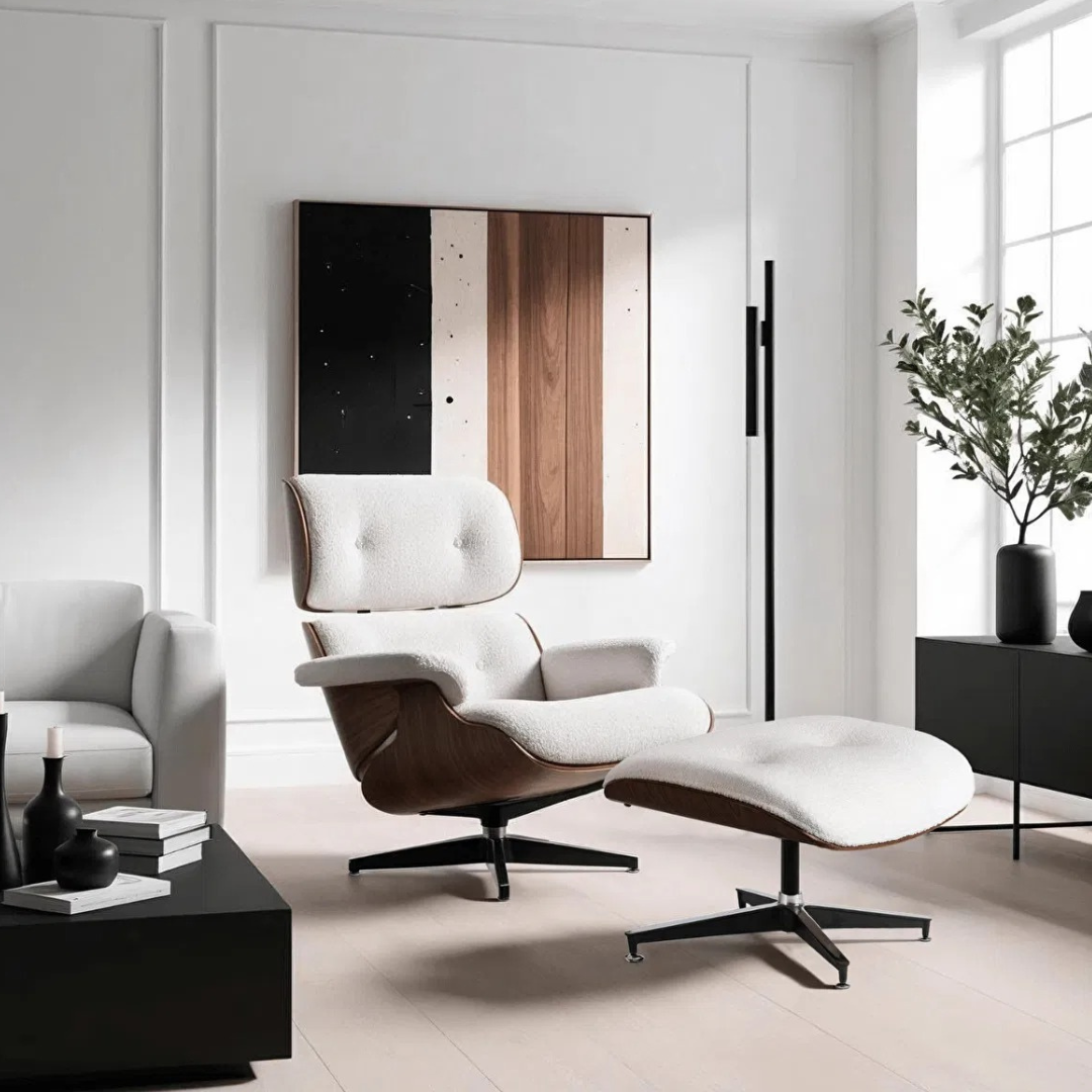 Fotel lábtartóval Procesion (fehér)