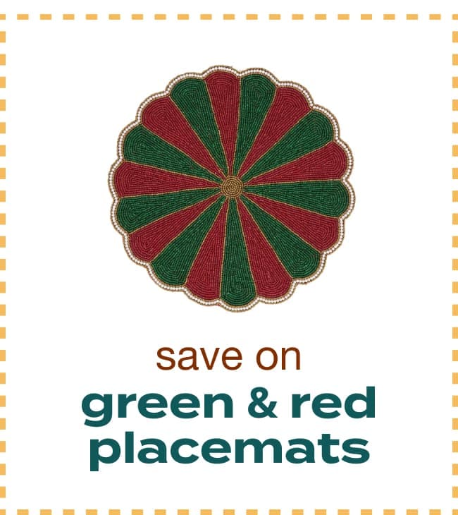 Green & Red Placemats