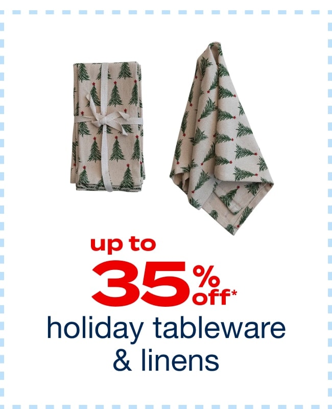 Holiday Tableware and Linens