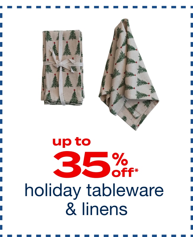 Holiday Tableware and Linens