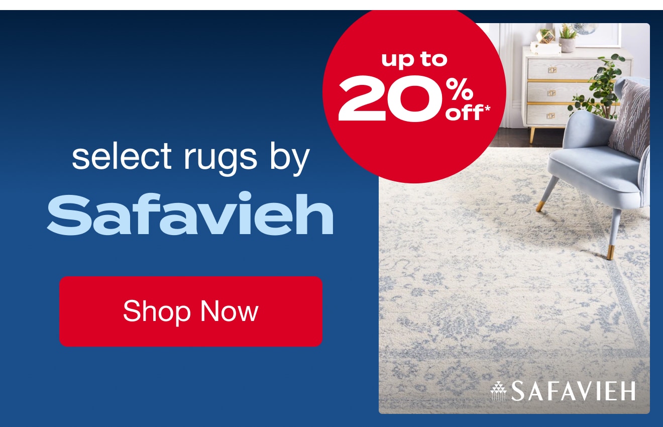 Up to 35% OFF Select Rugs by Safavieh*