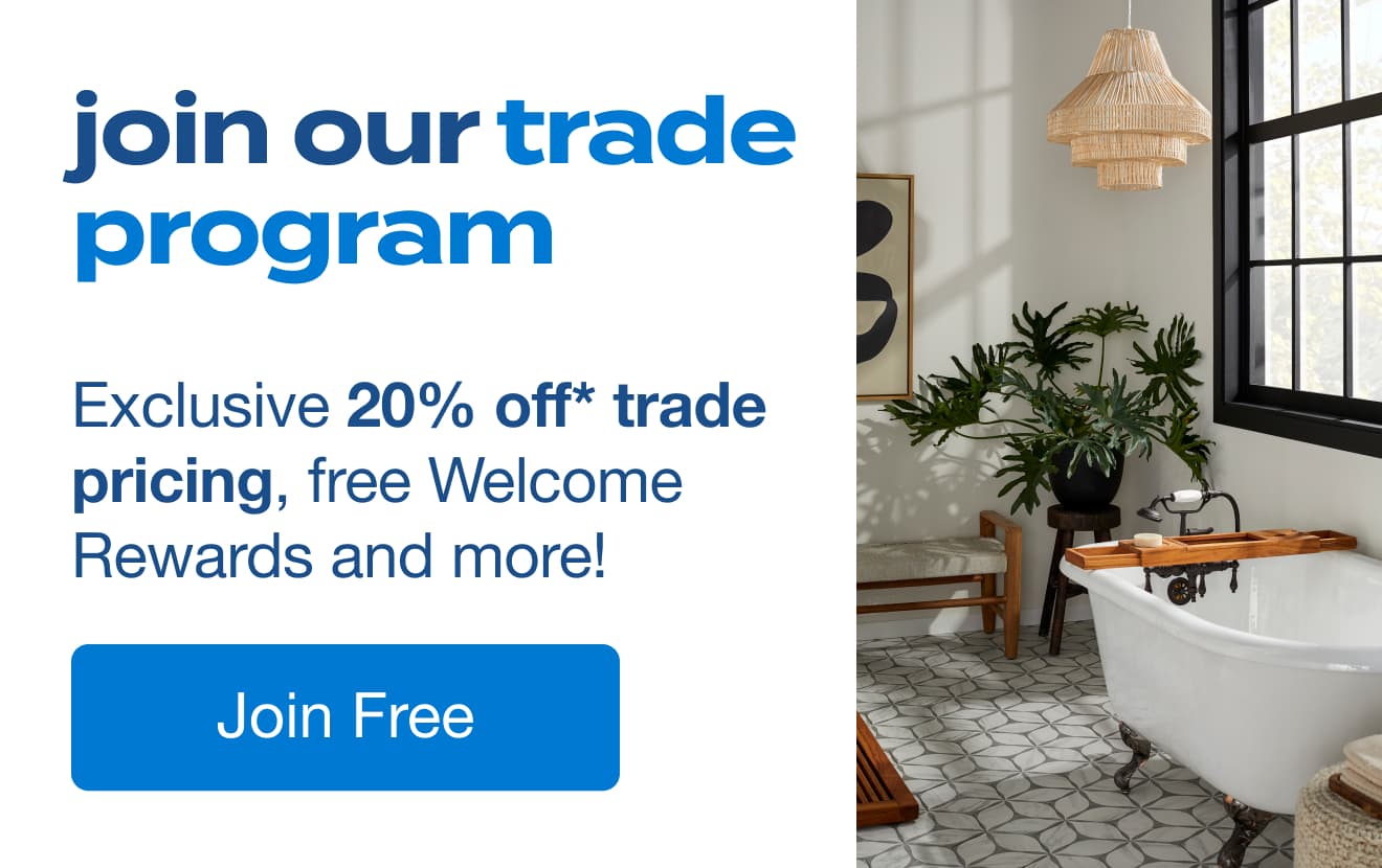 Join our Professional Program with exclusive 20% trade pricing, free Welcome Rewards, and more!