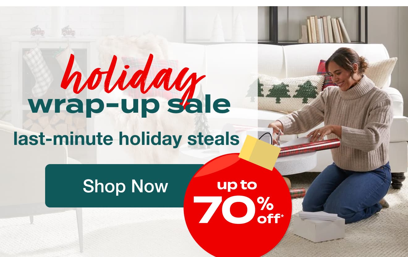 Holiday Wrap Up Sale