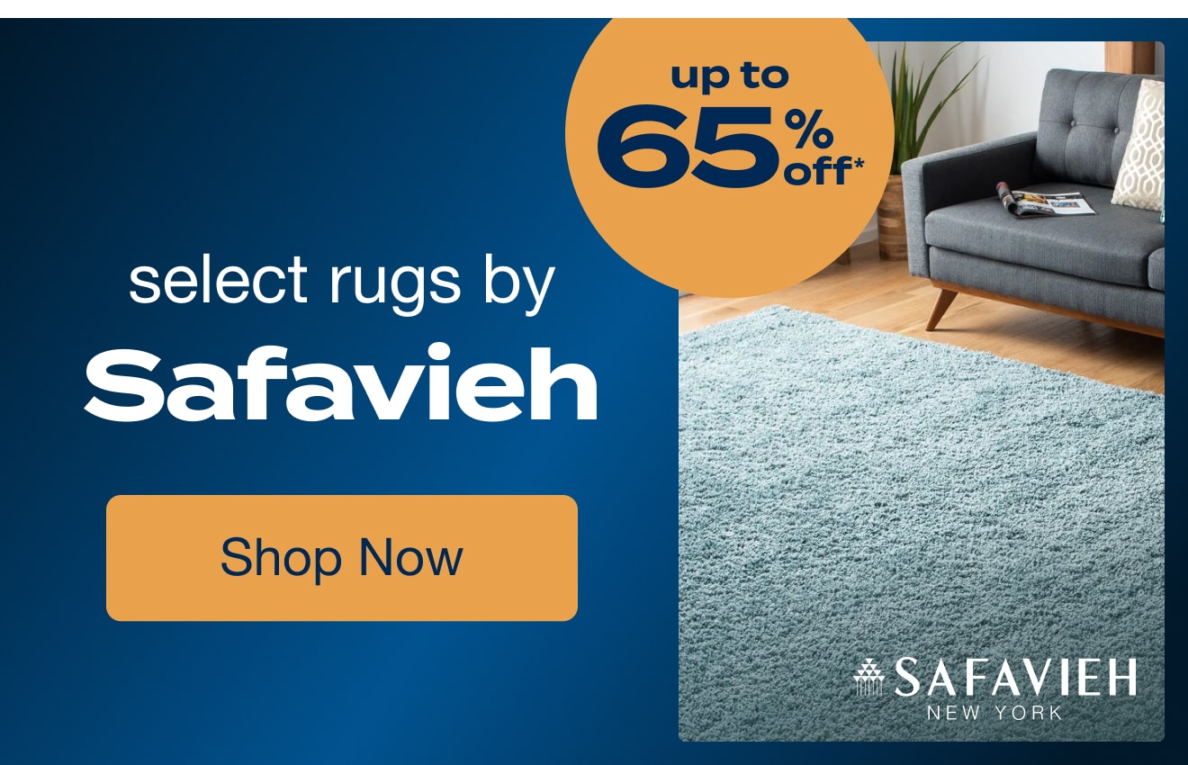 UP TO 65% OFF Select Rugs by Safavieh*