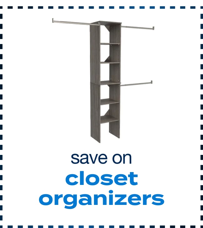 Save on Closet Organizers