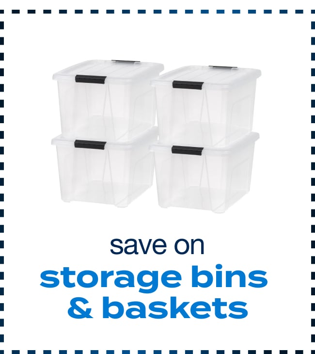 Save on Storage Bins & Baskets