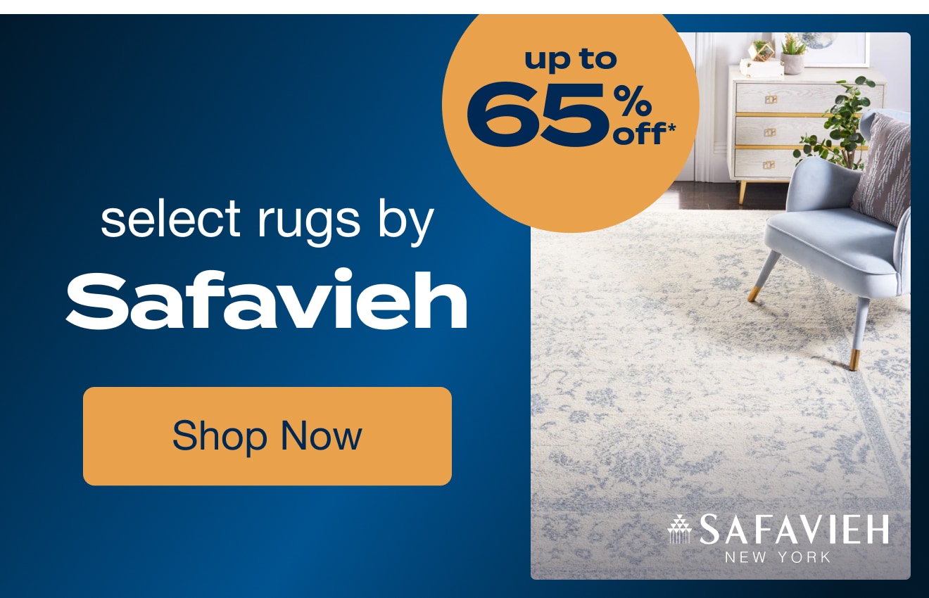 UP TO 65% OFF Select Rugs by Safavieh*