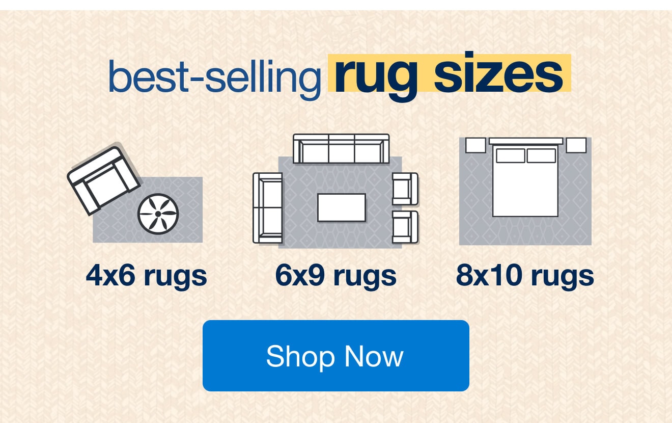 best selling rug sizes