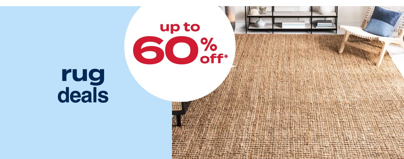 Up to 60% Off Rugs