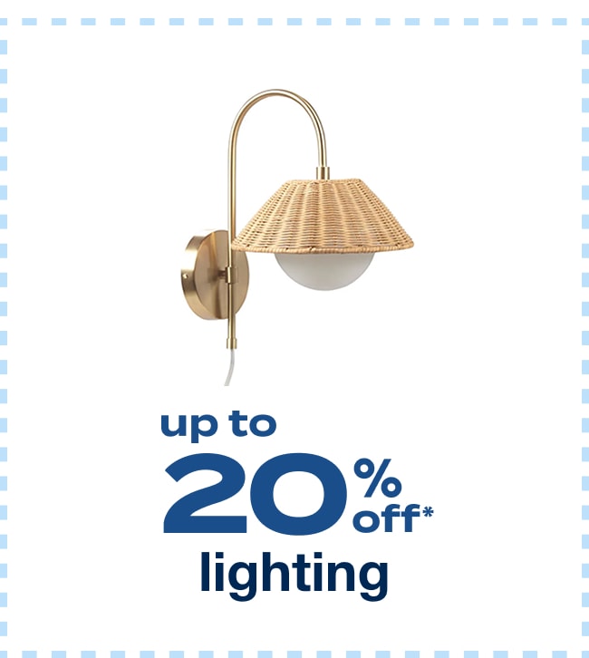 Up to 20% Off Lighting