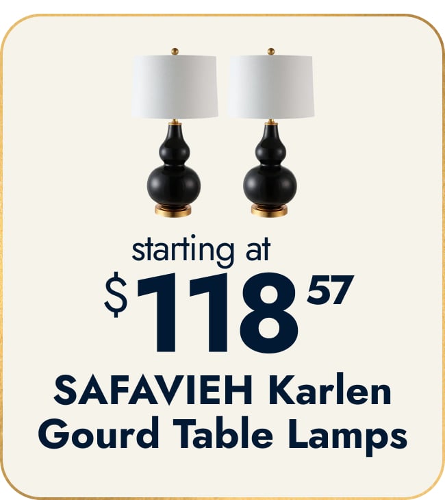 SAFAVIEH Lighting 29-inch Karlen Gourd Table Lamp - Set of 2
