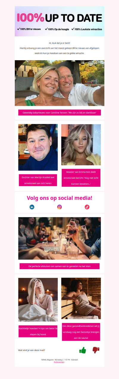 Geweldig babynieuws voor Caroline Tensen: ‘We zijn zo blij en dankbaar’