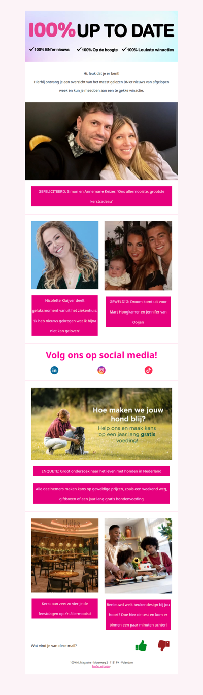 GEFELICITEERD: Simon en Annemarie Keizer: ‘Ons allermooiste, grootste kerstcadeau’