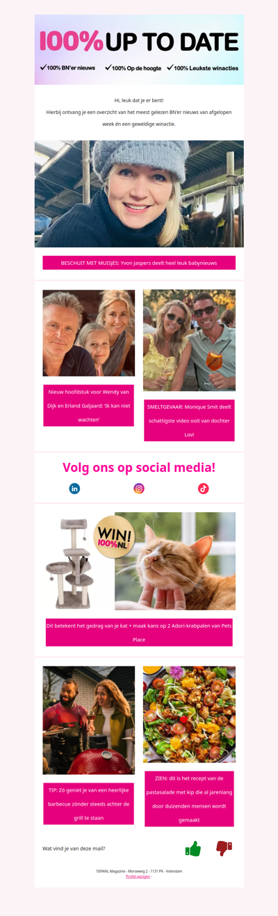 BESCHUIT MET MUISJES: Yvon Jaspers deelt heel leuk babynieuws