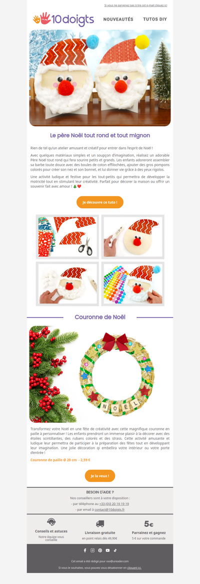 🎅 DIY - un père Noël tout rond et tout mignon !