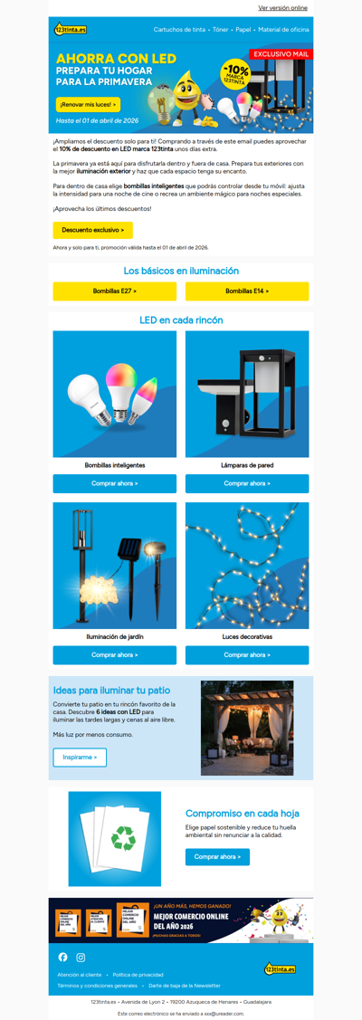 ¡Ampliamos la oferta en LED solo para ti!