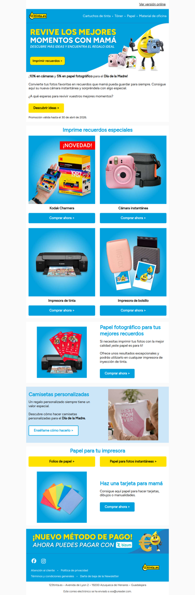 Regala recuerdos el Día de la Madre