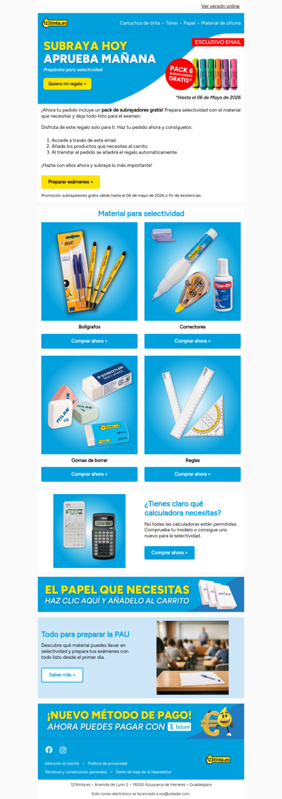 Prepara selectividad con un regalo especial