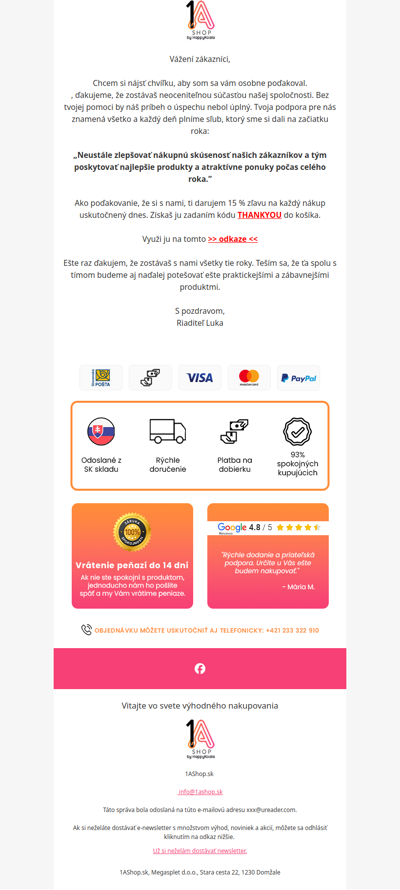 , ďakujeme, že si s nami