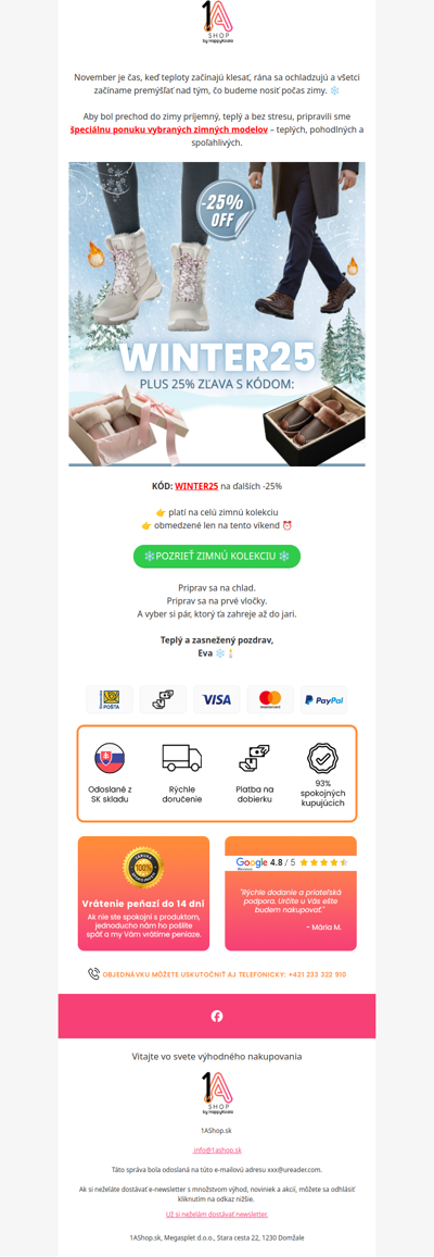 ❄️ November prináša zimné novinky!