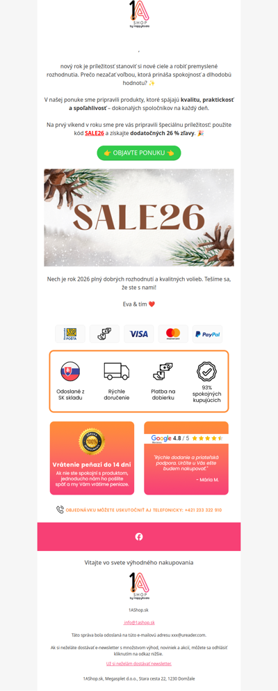 Začnite rok dobrou voľbou ✨