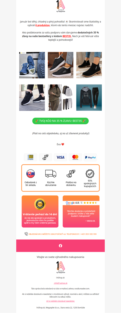 Len pre našich najvernejších zákazníkov! 🥰