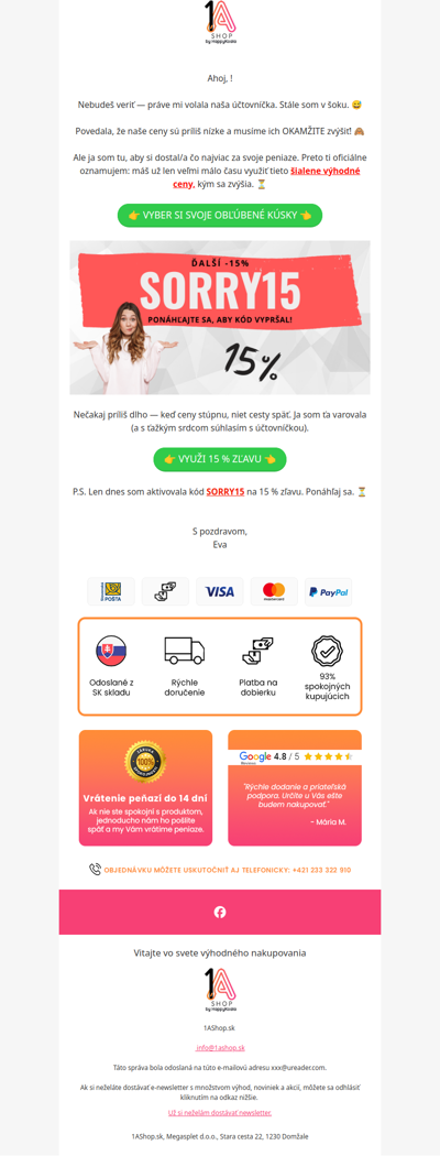 „Eva, toto už nie je normálne!“