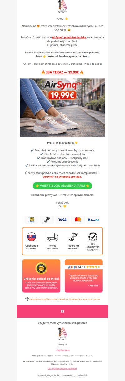 Pravá si už objednala AirSynq™ za 19.99€