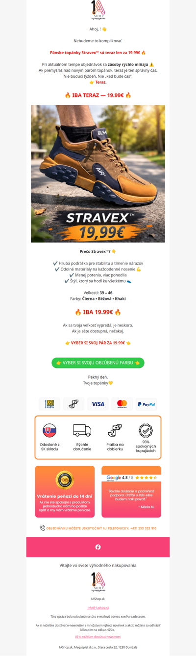 Stravex™ 19.99€ – čas na zmenu