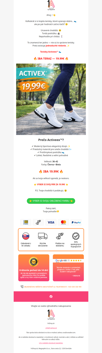 Tenisky Activeex™ za 19.99€