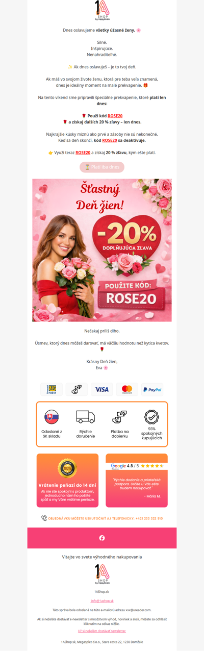 🌹 Malé prekvapenie na Deň žien