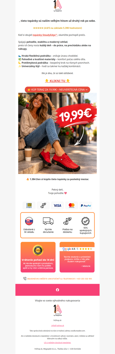 , Posledná šanca: SteadyEdge™ za 19,99€