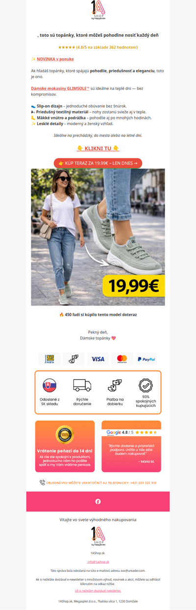 , Nezmeškajte: mokasíny 19,99€