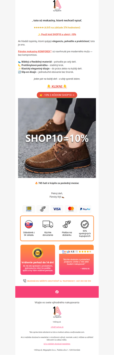 , využite -10% s kódom SHOP10