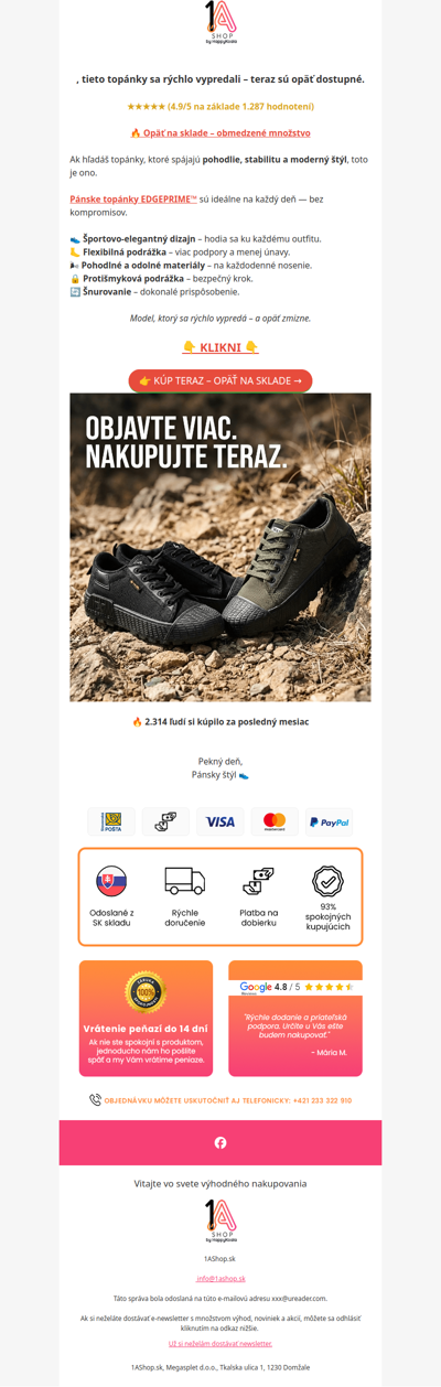 , opäť na sklade – ponáhľaj sa