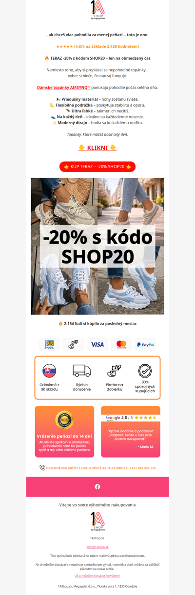 , -20% s kódom SHOP20