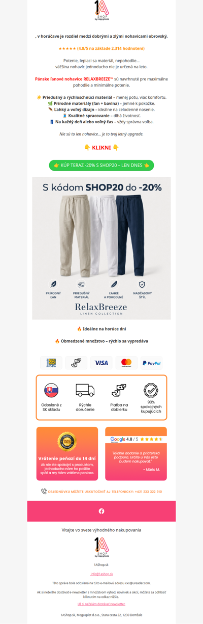 , -20% s kódom SHOP20