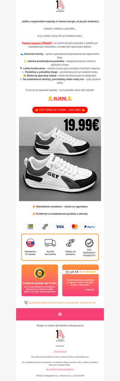 , pánske topánky len za 19.99€