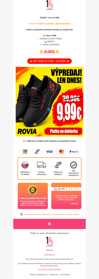 , ROVIA™ len za 9.99€