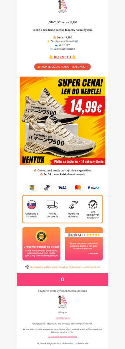 , VENTUX™ len za 14,99€