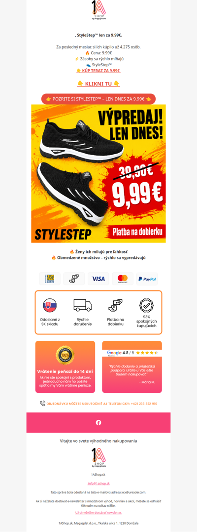 , StyleStep™ len za 9.99€