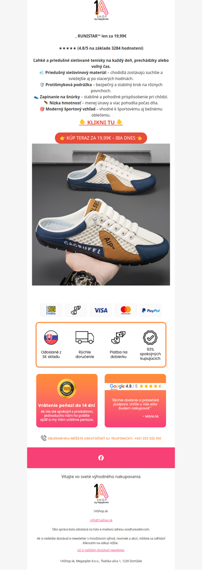 , RUNISTAR™ len za 19,99€