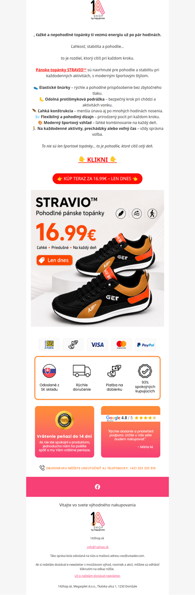 , pánske topánky len za 16.99€