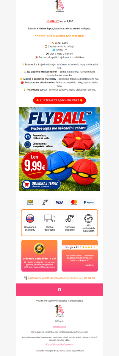 , FLYBALL™ len za 9,99€