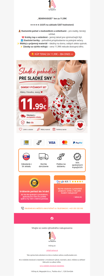, BEARHUGGIE™ len za 11,99€