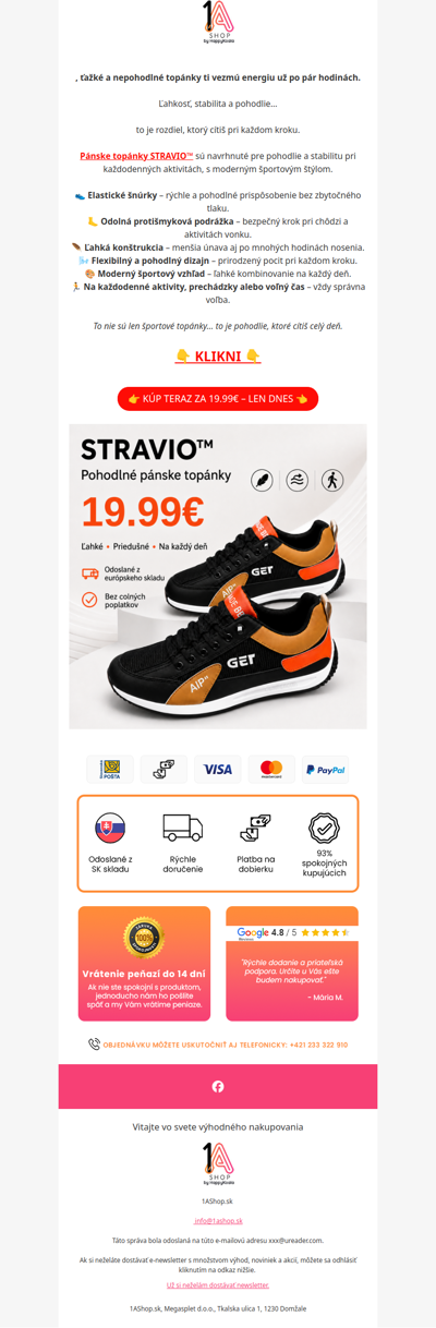 , pánske topánky len za 19.99€