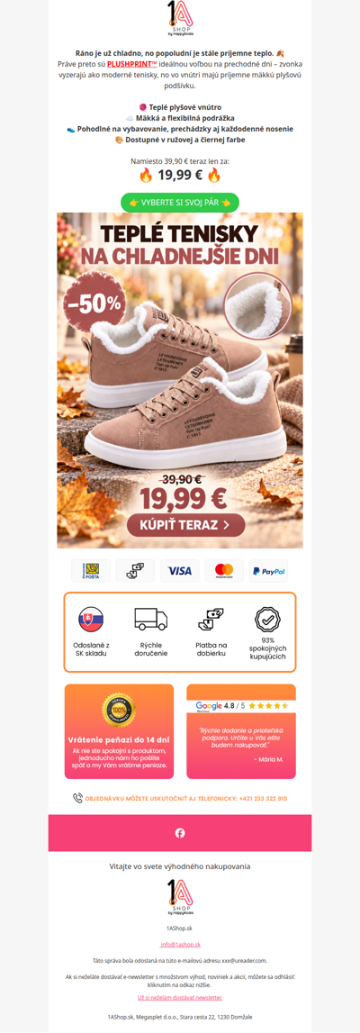 Na bežné tenisky je už príliš chladno… 🍂