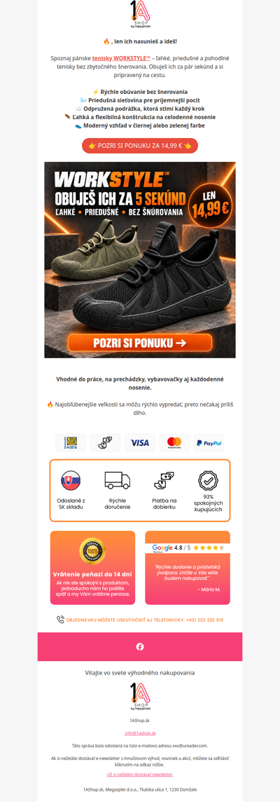 , obuješ ich za 5 sekúnd – len 14,99 € 👟